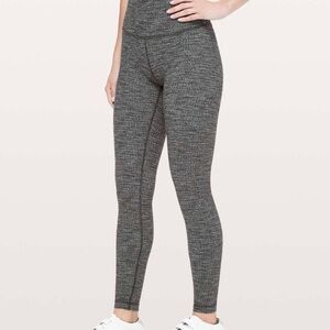 Lululemon Gray Heathered High Rise Leggings Size 10